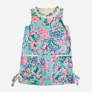 Lilly Pulitzer Girls Mini Mila Shift Dress Lined Sz.8 Preppy Casual Resortwear